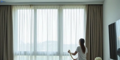 Delicate sheer drape cleaning spit-junction-nsw Matty Curtain Cleaning