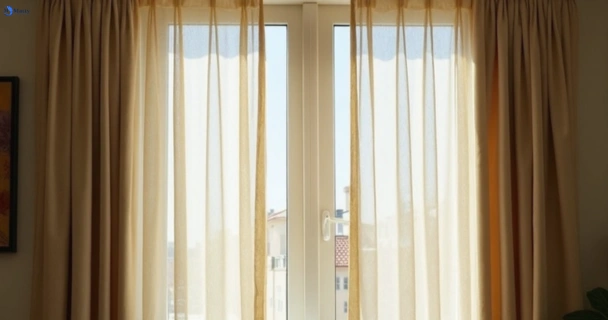 Dull dusty drapes in spit-junction-nsw before professional cleaning